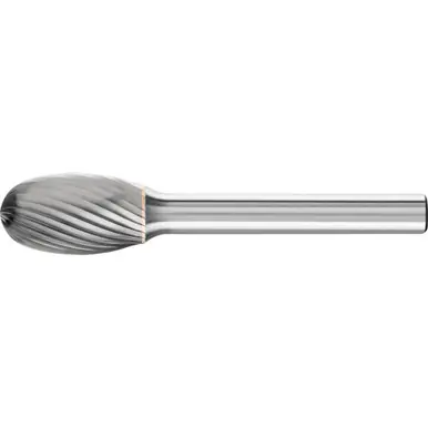 PFERD 24651 Carbide Bur - Oval Shape, SGL Cut 1/2" x 7/8" x 1/4" Shank - SE-5