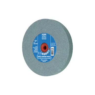 PFERD 61786 6" x 3/4" Vitrified Bench Wheel 1" A.H., Silicon Carbide, 80 Grit