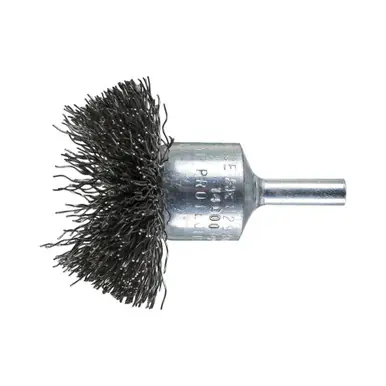 PFERD 82930 2" Circular Mounted End Brush .014 CS Wire, 1/4" Shank (10pk)