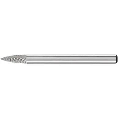 PFERD 27546 Carbide Bur, Tree Shape Pointed, MICRO Cut 1/8" x 1/4" x 1/8" Shank
