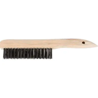 PFERD 85051 Shoe Handle Scratch Brush - Economy 4x16 Rows, Carbon Steel Wire (12pk)