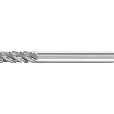 PFERD 24038 Carbide Bur, Cylind. Plain End, STEEL Cut 1/4" x 5/8" x 1/4" Shank