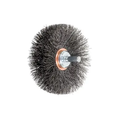 PFERD 82898 3" Crimped Mtd Wire Wheel Brush .008 CS Wire, 1/4" Shank (10pk)