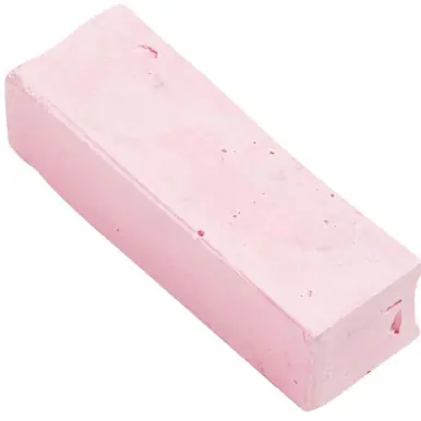 PFERD 48768 Small Polishing Paste Bar, Pink High-gloss Polish for All Metals