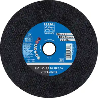 PFERD 63609 7" x 1/16" Cut-Off Wheel, 7/8" AH A 24 R SG-INOX - Type 1 (25pk)