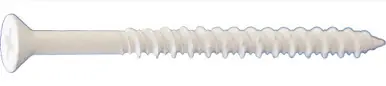 Daggerz CONCTF0316214WHTB - 3/16 x 2-1/4" Dagger-Con Phillips Flat Concrete Screws White 2500ct