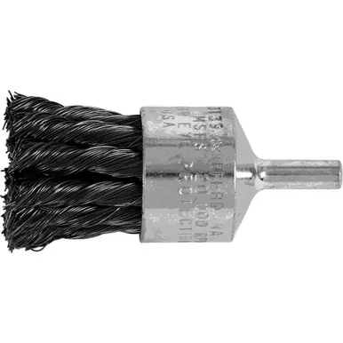 PFERD 83139 1" Knot Wire End Brush Straight Cup .014 CS Wire 1/4" Shank (10pk)