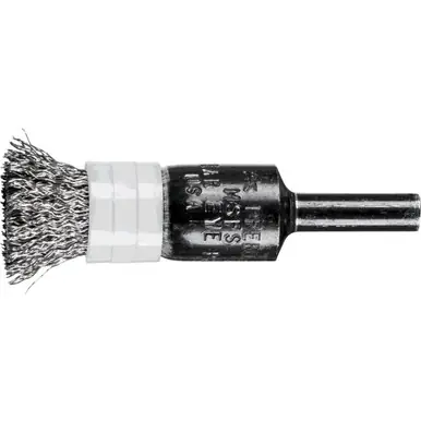 PFERD 83026 1/2" Banded Crimped Wire End Brush .010 SS Wire, 1/4" Shank (10pk)