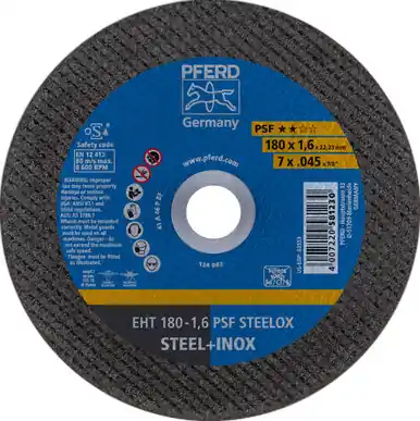 PFERD 63553 - 7" x .04 - 5" Cut-Off Wheel 7/8" AH A46P PSF-INOX Type 1 (25pk)