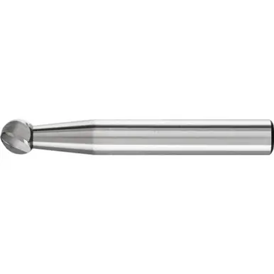 PFERD 24545 Carbide Bur, Ball Shape, ALU/NF Cut 1/4" x 3/16" x 1/4" Shank, SD-1
