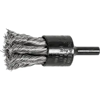 PFERD 83152 3/4" Knot Wire End Brush - Straight Cup .014 SS Wire, 1/4" Shank (10pk)