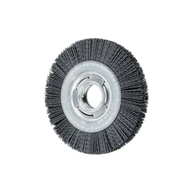 PFERD 83700 6" M-BRAD WF Wheel Brush 2" A.H., .040 SiC - 120 Grit