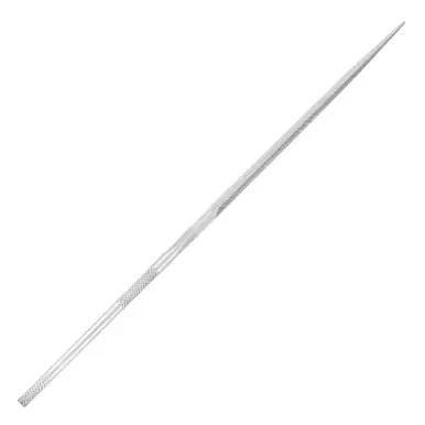 PFERD 12008 5-1/2" Three Square Needle File Knurled Handle, Cut 0 (12pk)