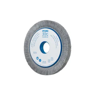 PFERD 83740 10" M-BRAD Composite Whl. Brush, 2" AH Crimped Filament, .040 SiC 120 Grit, 1-1/2" Trim