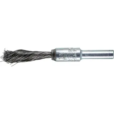 PFERD 83107 1/4" Dia. SINGLETWIST Knot End Brush .006 CS Wire 1/4" Shank (10pk)