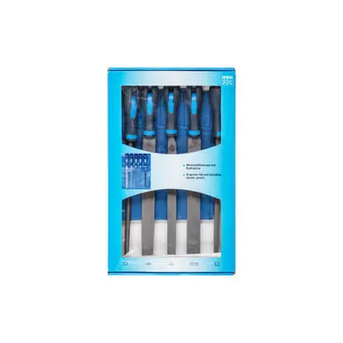PFERD 16080 10" Machinist 5pc File Set w/ Pouch