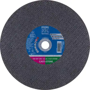 PFERD 64120 12" x 1/8" Cut-Off Wheel 1" AH Portable AC 24 Q SG Ductile Iron (20pk)