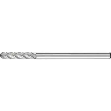 PFERD 23195 Carbide Bur, Cylind. Radius End, ALU/NF Cut 1/8" x 1/2" x 1/8" Shank
