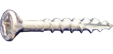 Daggerz DLFLSPZ08212 - 8 x 2-1/2 Dagger-Lok Square-Phillips Flat w/Nibs Coarse Wood Screws Zinc