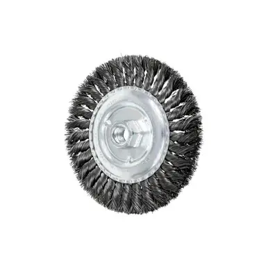 PFERD 82472 6" Standard Twist Knot Wheel .016 CS Wire, 5/8-11 Thread (10pk)