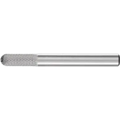 PFERD 27541 Carbide Bur, Cylind. Radius End, MICRO Cut 1/4" x 5/8" x 1/4" Shank