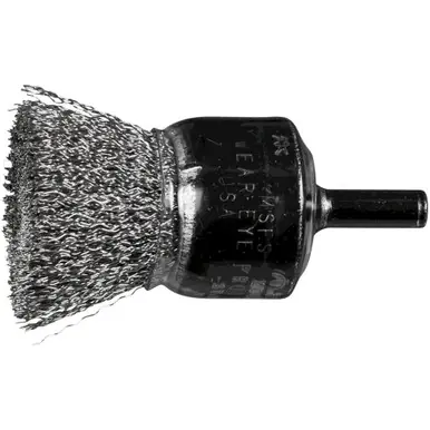 PFERD 83058 1" Crimped Wire Coated Cup End Brush .010 SS Wire 1/4" Shank (10pk)