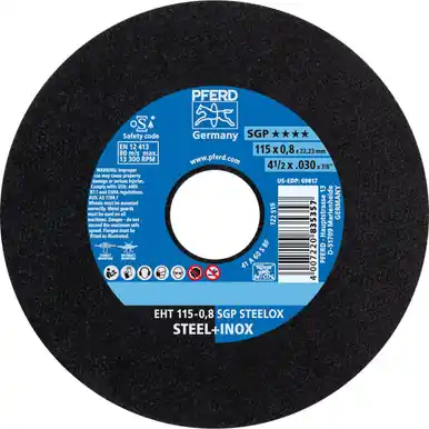 PFERD 69817 - 4-1/2" x .030" Cut-Off Wheel, 7/8" AH X-SLIM A 60 S SGP-INOX (25pk)