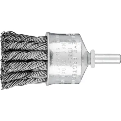 PFERD 83080 1" Knot Wire End Brush - Flared Cup .020 CS Wire, 1/4" Shank (10pk)