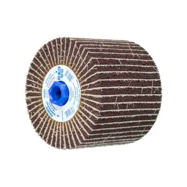 PFERD 46790 5" x 4" x 5/8-11 POLINOX Finishing Drum Interleafed, PNZ Type, Medium A 80,