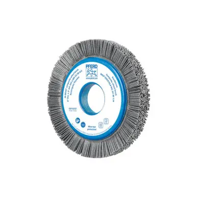 PFERD 83727 8" M-BRAD Composite Whl. Brush, 2" AH Rectangular Filament, .045 SiC 80 Grit, 1-1/4"