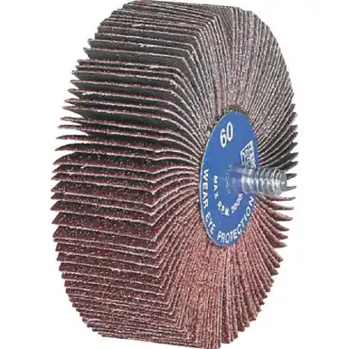 PFERD 45410 2-1/2" x 1/2" Quick Change Flap Wheel 1/4-20 Alum. Oxide 60G (10pk)