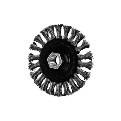 PFERD 82295P P.O.P. 4" Full Cable Mini Knot Wheel .014 SS Wire, 5/8-11 Thread (5pk)