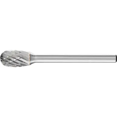 PFERD 23281 Carbide Bur - Oval Shape, SGL Cut 1/4" x 3/8" x 1/8" Shank - SE-51