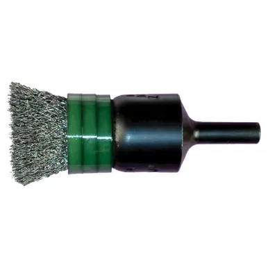 PFERD 83015 1" Banded Crimped Wire End Brush .006 CS Wire, 1/4" Shank (10pk)