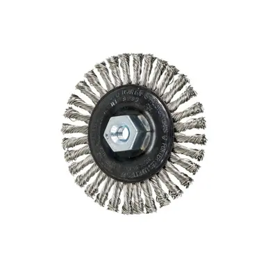 PFERD 82309 4" Stringer Bead Wheel .020 SS Wire, 3/8-24 Thread (10pk)