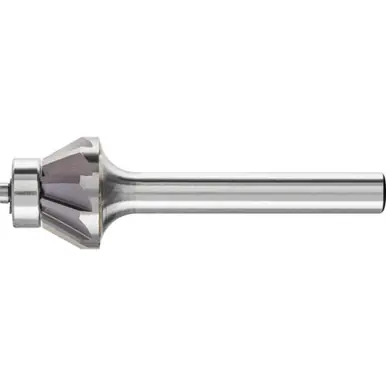 PFERD 25045 Bearing Carbide Bur - EDGE Cut 30 degree 5/8" x 3/16", 1/4" Shank