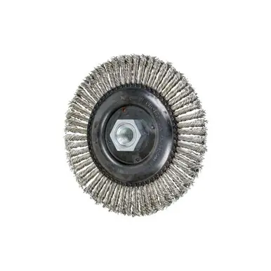 PFERD 88042 6" TWIN NUT Stringer Bead Wheel .020SS Wire 5/8-11 56 Knots (10pk)