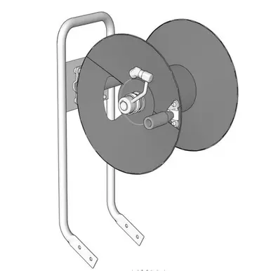 GRACO 16X664 - Hose Reel Kit, 3/8" x 100 ft Capacity, 5000 PSI