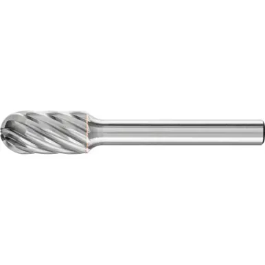 PFERD 24427 Carbide Bur, Cylind. Radius End, INOX Cut 3/8" x 3/4" x 1/4" Shank