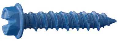 Daggerz CONHB-14234 - 1/4 x 2-3/4" Dagger-Con Hex Washer Concrete Screws Bulk Blue 1000ct