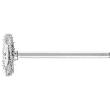PFERD 83202 3/4" Miniature Mtd. Wheel Brush .005 CS Wire, 1/8" Stem (36pk)