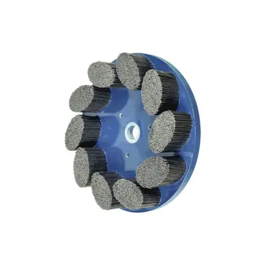 PFERD 83974 10" M-BRAD Disc Brush, Standard Density Rectangular Filament, SiC 80 Grit