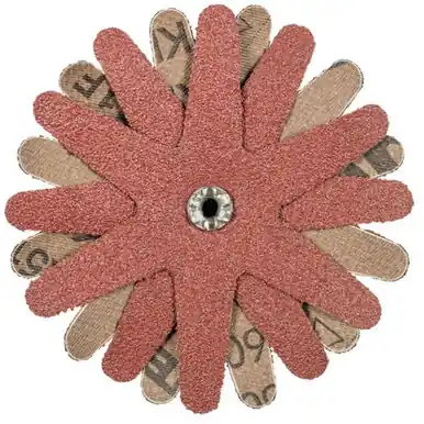 PFERD 44040 4" POLISTAR-TUBE A/0 60 Grit 5mm Bore, 4 Star Layers (10pk)