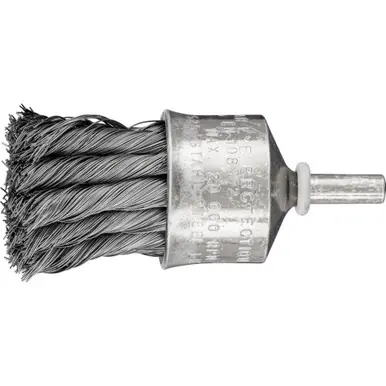 PFERD 83078 1" Knot Wire End Brush - Flared Cup .010 CS Wire, 1/4" Shank (10pk)