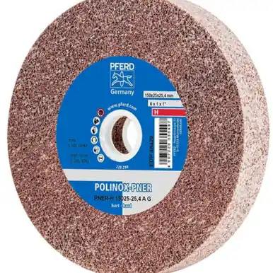 PFERD 48429 6" x 1" Unitized Wheel 1" A.H., A/O Coarse (H) 8AC