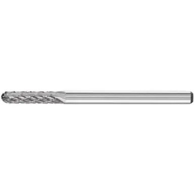 PFERD 23191 Carbide Bur, Cylind. Radius End, SGL Cut 1/8" x 1/2" x 1/8" Shank
