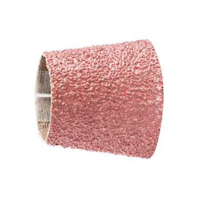 PFERD 41355 1-1/8" x 7/8" x 2-3/16" Spiral Band Tapered Alu. Ox. 40 Grit (100pk)