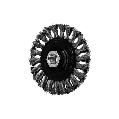 PFERD 82283P P.O.P. 4" Standard Twist Knot Wheel .014 SS Wire 5/8-11 (5pk)