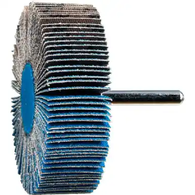 PFERD 45482 3" x 1" Mounted Flap Wheel 1/4" Shank, Aluminum Oxide, 80 Grit, INOX (10pk)
