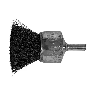 PFERD 82974P P.O.P. 1" Crimped Wire End Brush .010 CS Wire, 1/4" Shank (5pk)